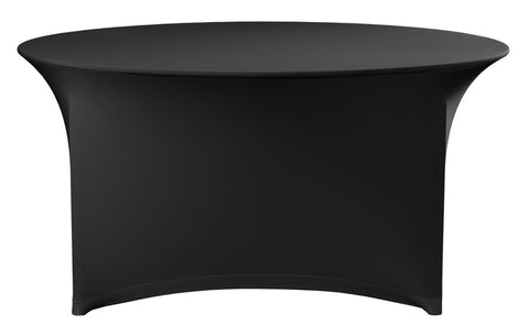 Tischbezug rund, HENDI, 817407, Schwarz, ⌀1800x(H)760mm