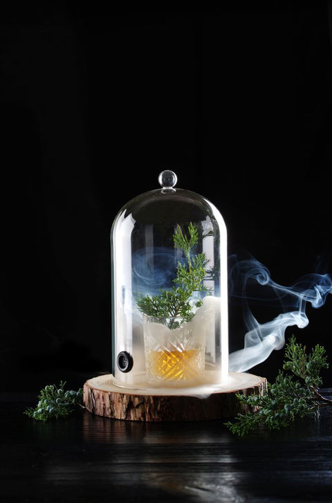 Glasglosche mit Lüftungsöffnung, HENDI, Cocktail-Glosche, ⌀130x(H)282mm