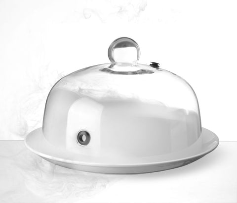 Glasglosche mit Lüftungsöffnung, HENDI, Servierglosche, ⌀260x(H)175mm