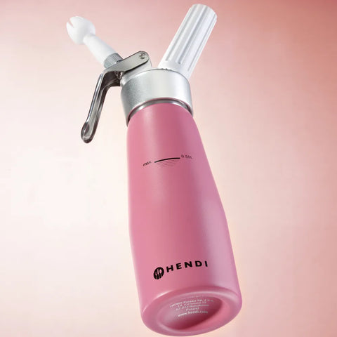 Sahnespender, HENDI, 0,5L, Pastellrosa, ⌀80x(H)260mm