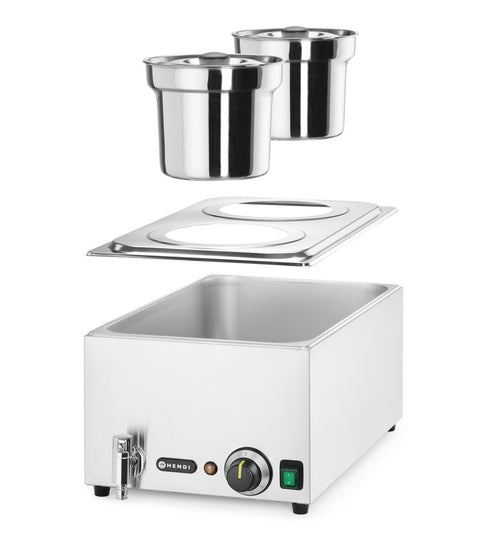 Set: Bain-Marie Ranger + 2x 4L Container mit Deckel