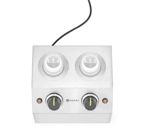 Saucenwärmer doppelt, HENDI, 1,3L, 220-240V/400W, 270x223x(H)282mm