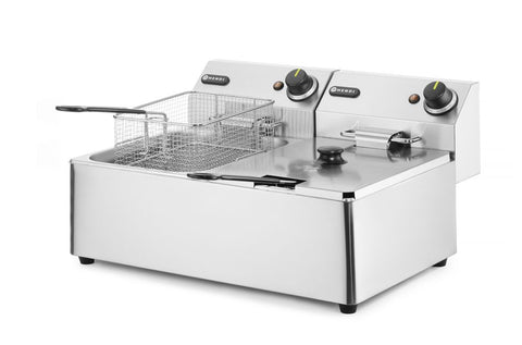 Friteuse Kitchen Line - 2x6L, HENDI, Kitchen Line, 12L, 230V/6600W, 550x430x(H)305mm