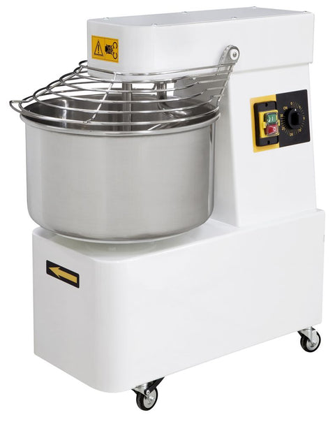 Spiralmischer mit fester Schüssel 22 L, HENDI, 56 kg/h, 22L, 400V/1100W, 385x670x(H)725mm