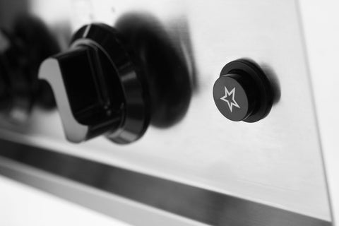 Gasherd - 5 Kochfelder, offener Unterbau