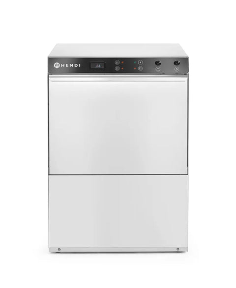 Geschirrspüler 50x50 - elektromechanische Steuerung, HENDI, mit Laugen- + Spülmittelpumpe, 400V/6600W, 570x600x(H)830mm