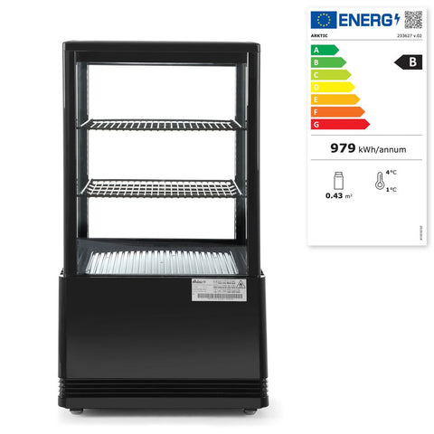 Aufsatz-Kühlvitrine 58 Liter