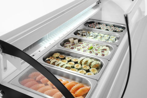 Sushi-Vitrine 5x GN 1/3
