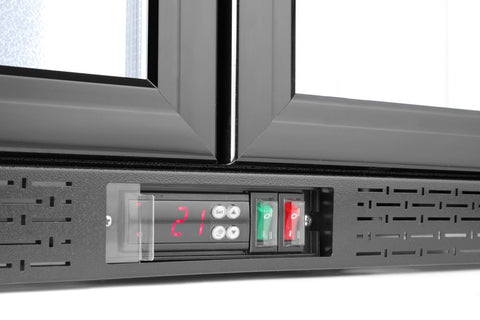 Kühlschrank mit doppelter Tür auf der Rückseite