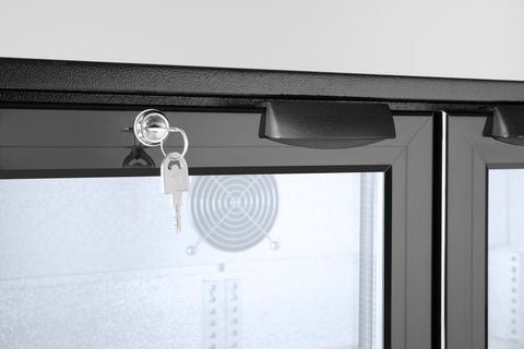 Kühlschrank mit doppelter Tür auf der Rückseite