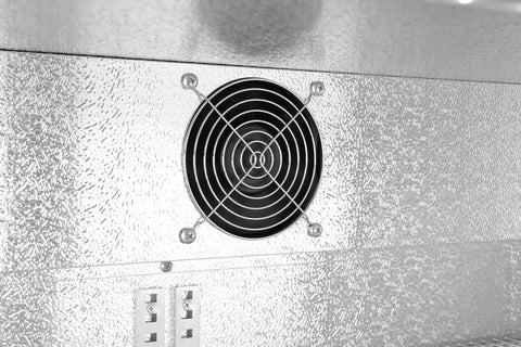 Kühlschrank hinten mit doppelten Schiebetüren