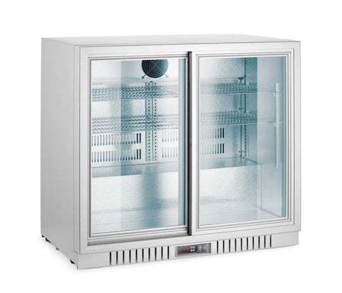 Kühlschrank mit 2 Schiebetüren, Arktic, 150L, Silber, 220-240V/160W, 900x520x(H)840mm