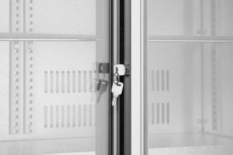 Kühlschrank mit 2 Schiebetüren, Arktic, 150L, Silber, 220-240V/160W, 900x520x(H)840mm