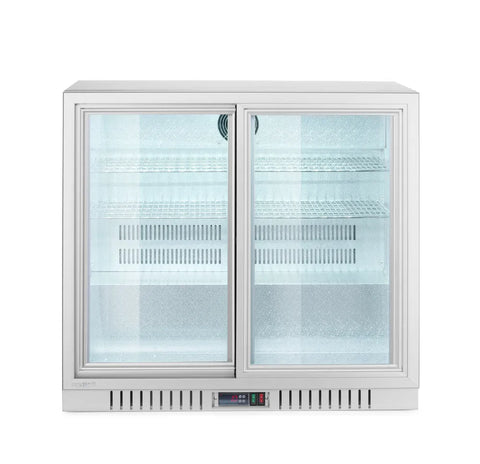 Kühlschrank mit 2 Schiebetüren, Arktic, 150L, Silber, 220-240V/160W, 900x520x(H)840mm