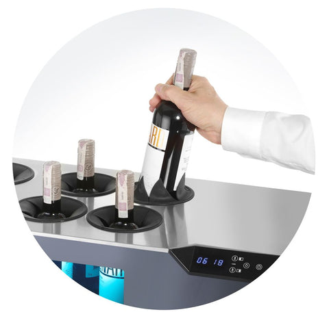 Theken-Weinkühler Cellar, 2 Zonen