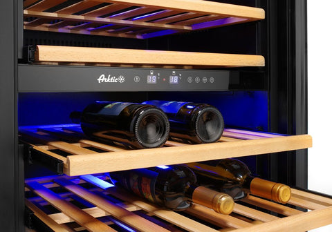 Weinkühlschrank, 2 Zonen, 72 Flaschen