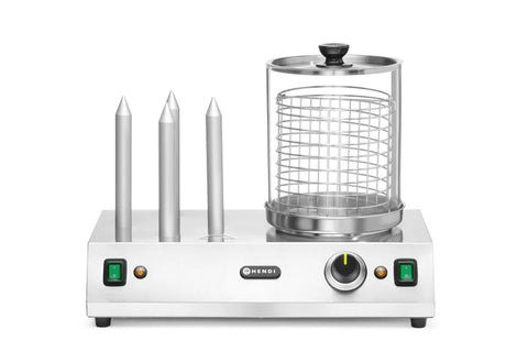 Würstchen- und Hotdog-Brötchenwärmer, HENDI, 220-240V/550W, 500x310x(H)395mm