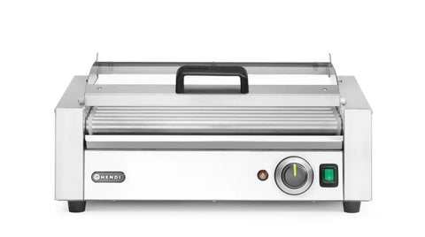 Rollengrill, 1-Zone mit Energiesparabdeckung, HENDI, 9 Rollen, 230V/790W, 566x450x(H)259mm