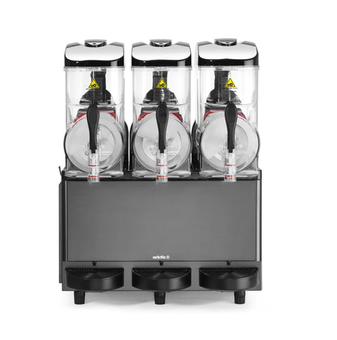 Slush-Eis-Maschine 3x12 L, Arktic, 36L, Schwarz, 220-240V/1080W, 610x490x(H)775mm