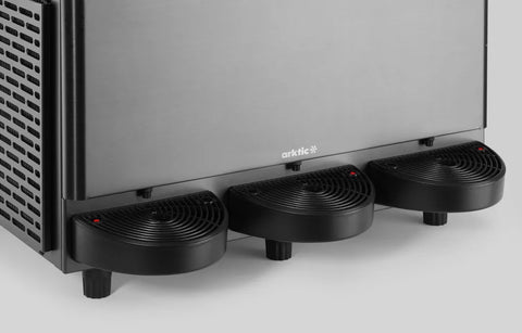 Slush-Eis-Maschine 3x12 L, Arktic, 36L, Schwarz, 220-240V/1080W, 610x490x(H)775mm