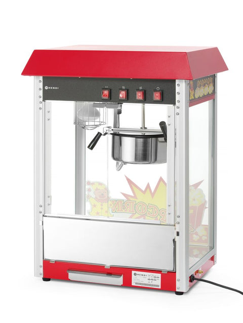 Popcorn-Maschine, HENDI, Rot, 230V/1155W, 560x420x(H)760mm
