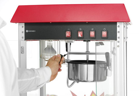 Popcorn-Maschine, HENDI, Rot, 230V/1155W, 560x420x(H)760mm