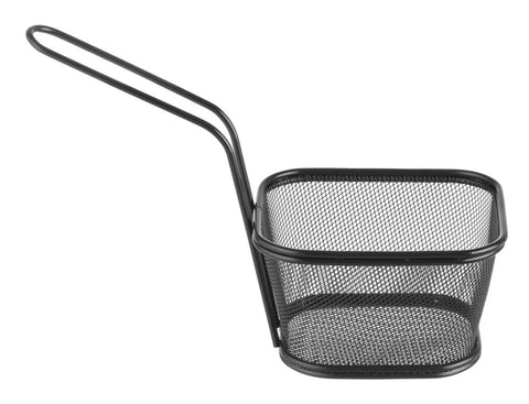 Miniatur-Frittierkörbe stapelbar, schwarz