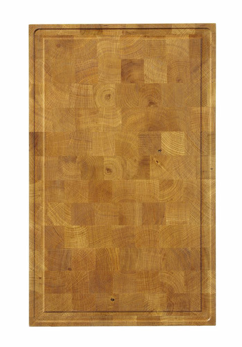 Servierbrett aus Eichenholz, Hirnholz