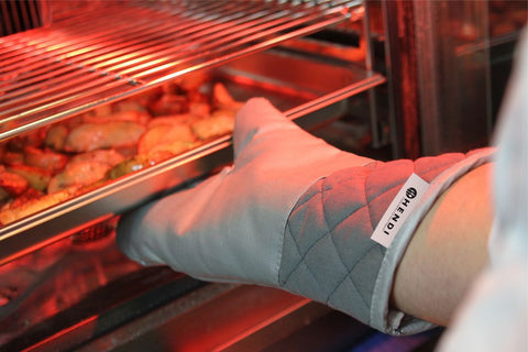 Ofenhandschuhe, Glasfaser – 2 Stück