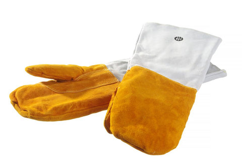 Leder-Grillhandschuhe hitzebeständig – 2 Stück