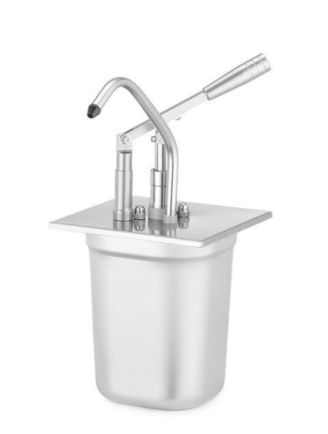 Deckel mit Spender für GN-Behälter, aus rostfreiem Stahl