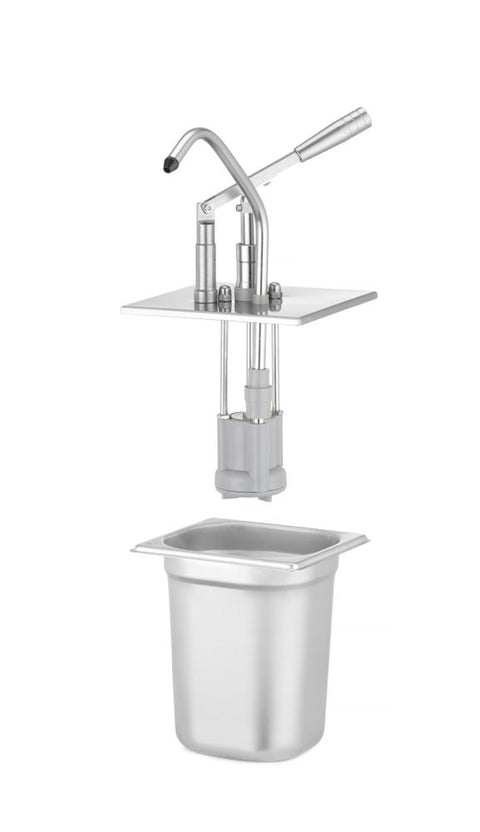 Deckel mit Spender für GN-Behälter, aus rostfreiem Stahl