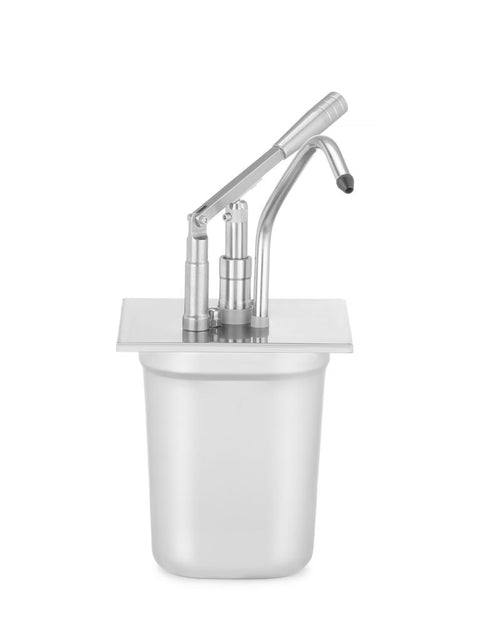 Deckel mit Spender für GN-Behälter, aus rostfreiem Stahl