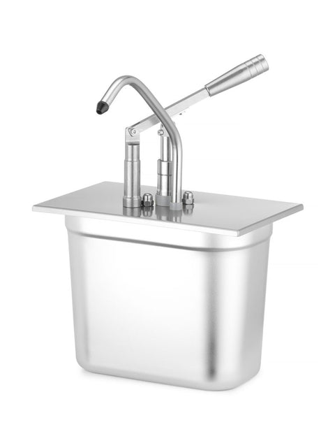 Deckel mit Spender für GN-Behälter, aus rostfreiem Stahl