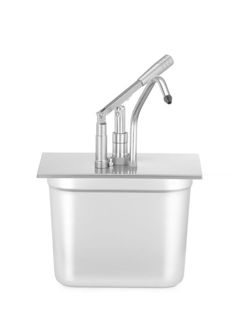 Deckel mit Spender für GN-Behälter, aus rostfreiem Stahl