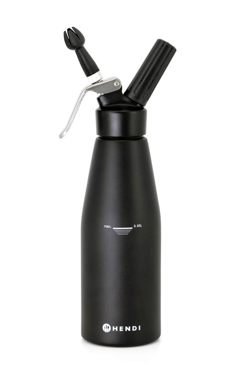 Sahnespender, schwarz, HENDI, Kitchen Line, 0,95L, Schwarz, ⌀95x(H)320mm