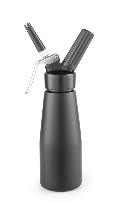 Sahnespender, schwarz, HENDI, Kitchen Line, 0,5L, Schwarz, ⌀80x(H)260mm