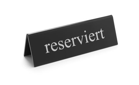 Tischschild Reserviert