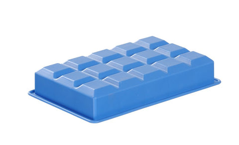 Eiswürfelform, kleine Würfel, BarUp, Blau, 190x120x(H)35mm