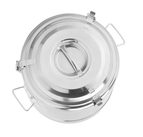 Isolierter tragbarer Behälter, HENDI, Kitchen Line, 19L, Silber, ⌀350x(H)400mm