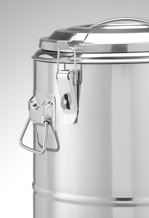 Isolierter tragbarer Behälter, HENDI, Kitchen Line, 19L, Silber, ⌀350x(H)400mm