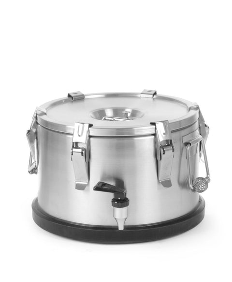 Isolierter tragbarer Behälter - mit Ablasshahn