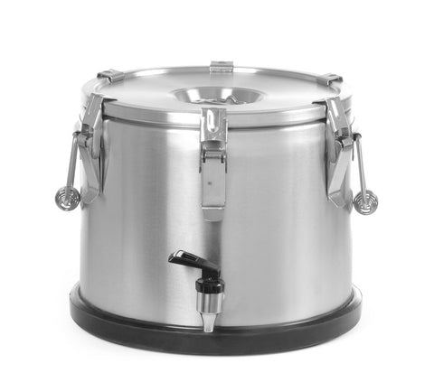 Isolierter tragbarer Behälter - mit Ablasshahn