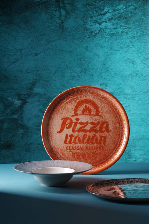 Pizzateller Recipe Collection Rot, HENDI, Rot, ⌀310mm