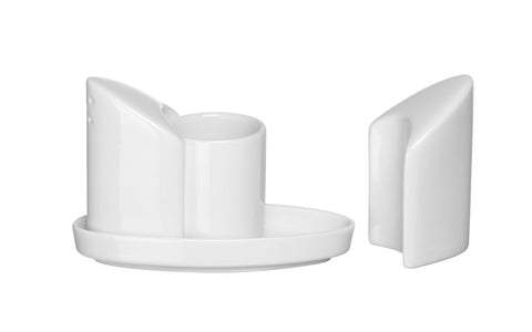 Salz- und Pfefferstreuer-Set mit Zahnstocherhalter