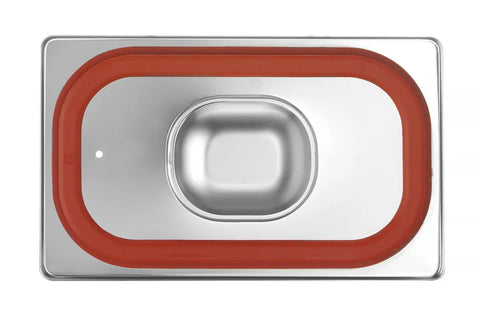 Gastronorm-Deckel mit Silikonrand, HENDI, Profi Line, GN 1/4, 265x162mm