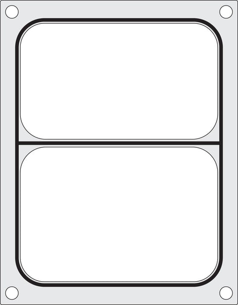 Matrize für Versiegelungsmaschine, HENDI, ein zweiteiliger Behälter (227x178 mm)
