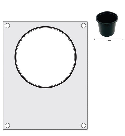 Matrize für Versiegelungsmaschine, HENDI, ein runder Behälter (ø165 mm)