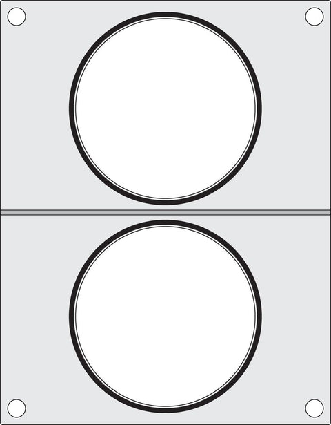 Matrize für Versiegelungsmaschine, HENDI, zwei runde Behälter (ø115 mm)