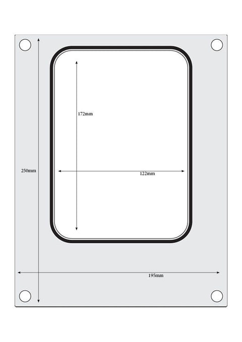 Matrize für Versiegelungsmaschine, HENDI, ein Behälter (187x137 mm)